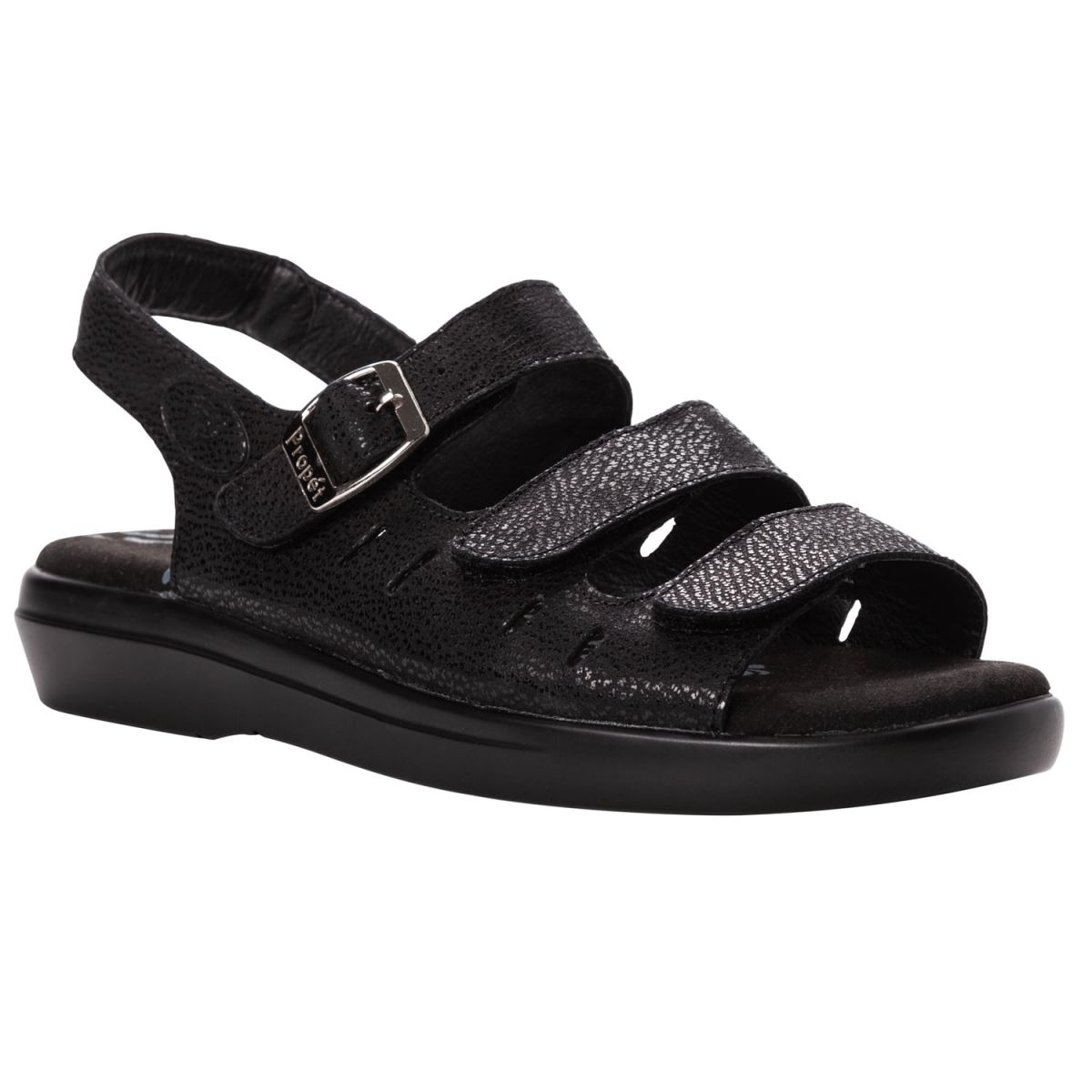 Propet Women's Breeze Walker Sandal Black Pearl - W0001BPE