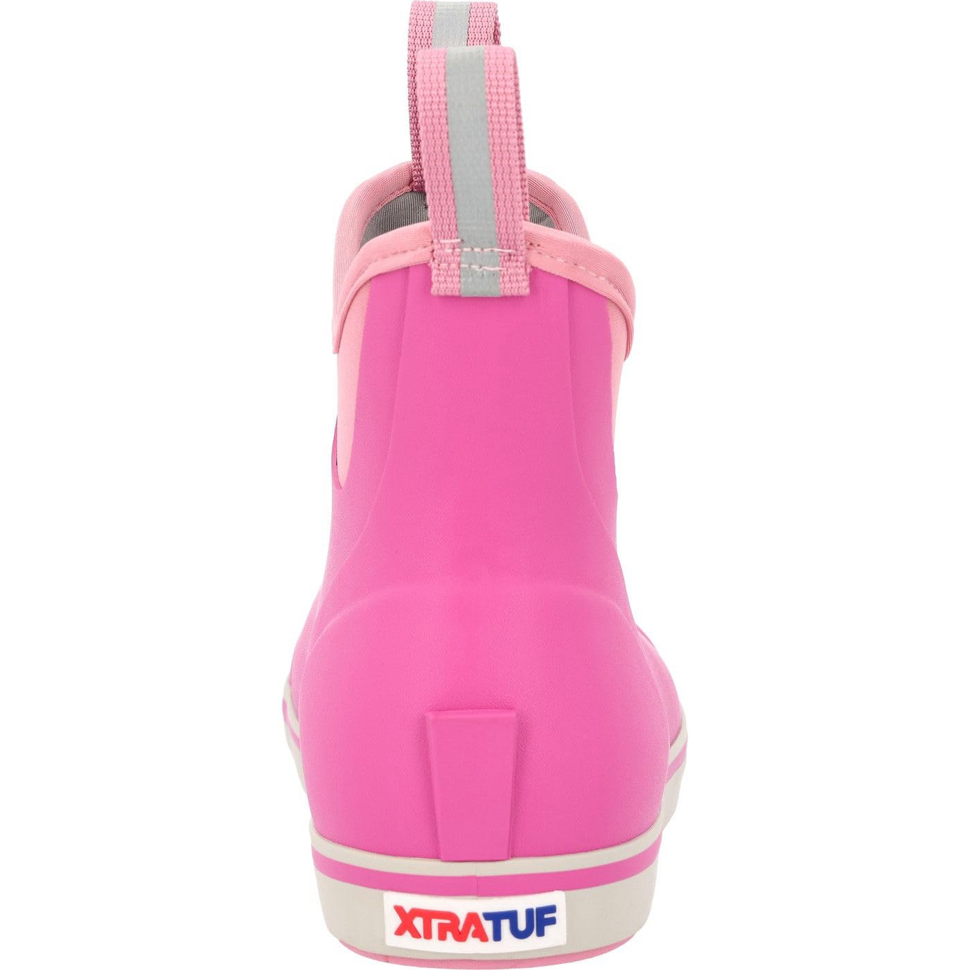 XTRATUF 6” Women’s Ankle Deck Boot - Size 10, Rose Violet - Lightweight, 100% Waterproof Rubber Footwear - Non-Marking, Slip-Resistant Outsole - Moisture-Wicking Liner
