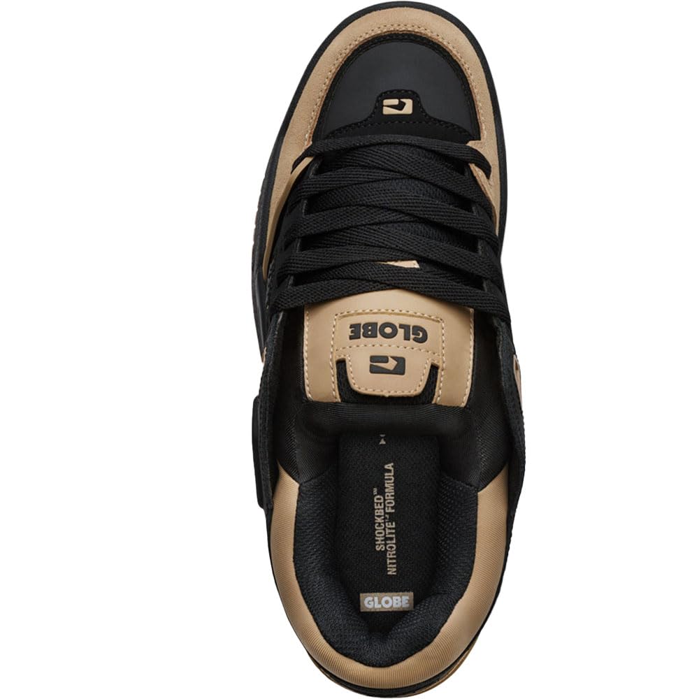 Globe Men's Fusion, Black/Tartan, 10, Medium