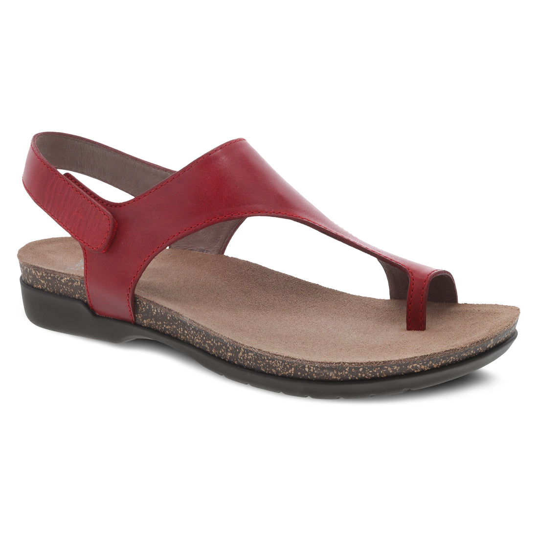 Dansko Women's Reece Sandal Red Waxy Burnished - 6024225300