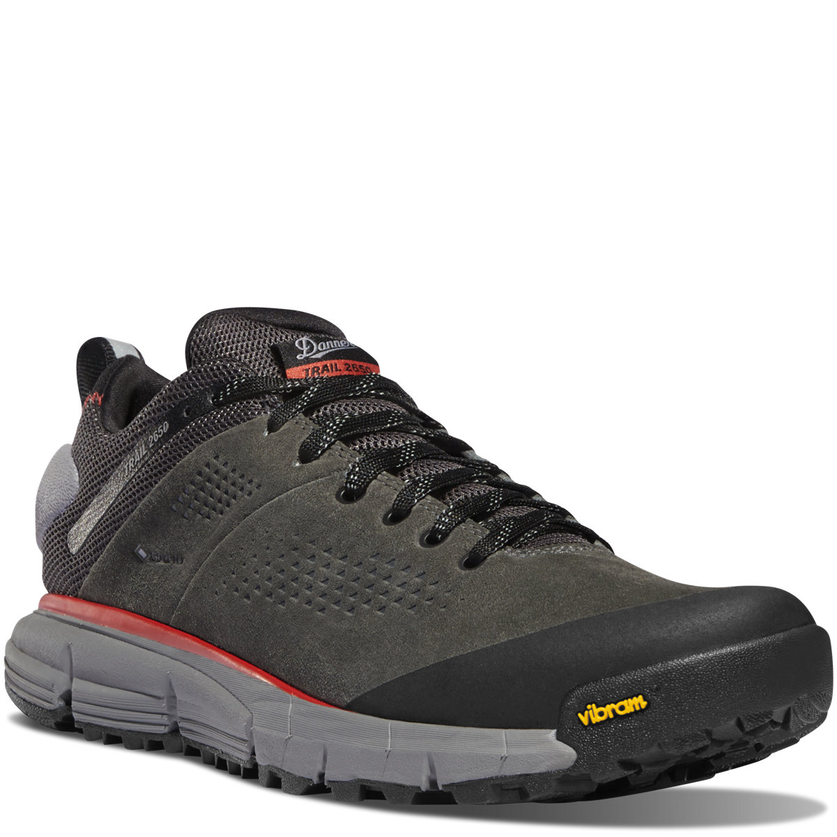 Danner Men's Trail 2650 GTX Gore-Tex Hiking Shoe Dark Grey/Brick Red - 61200