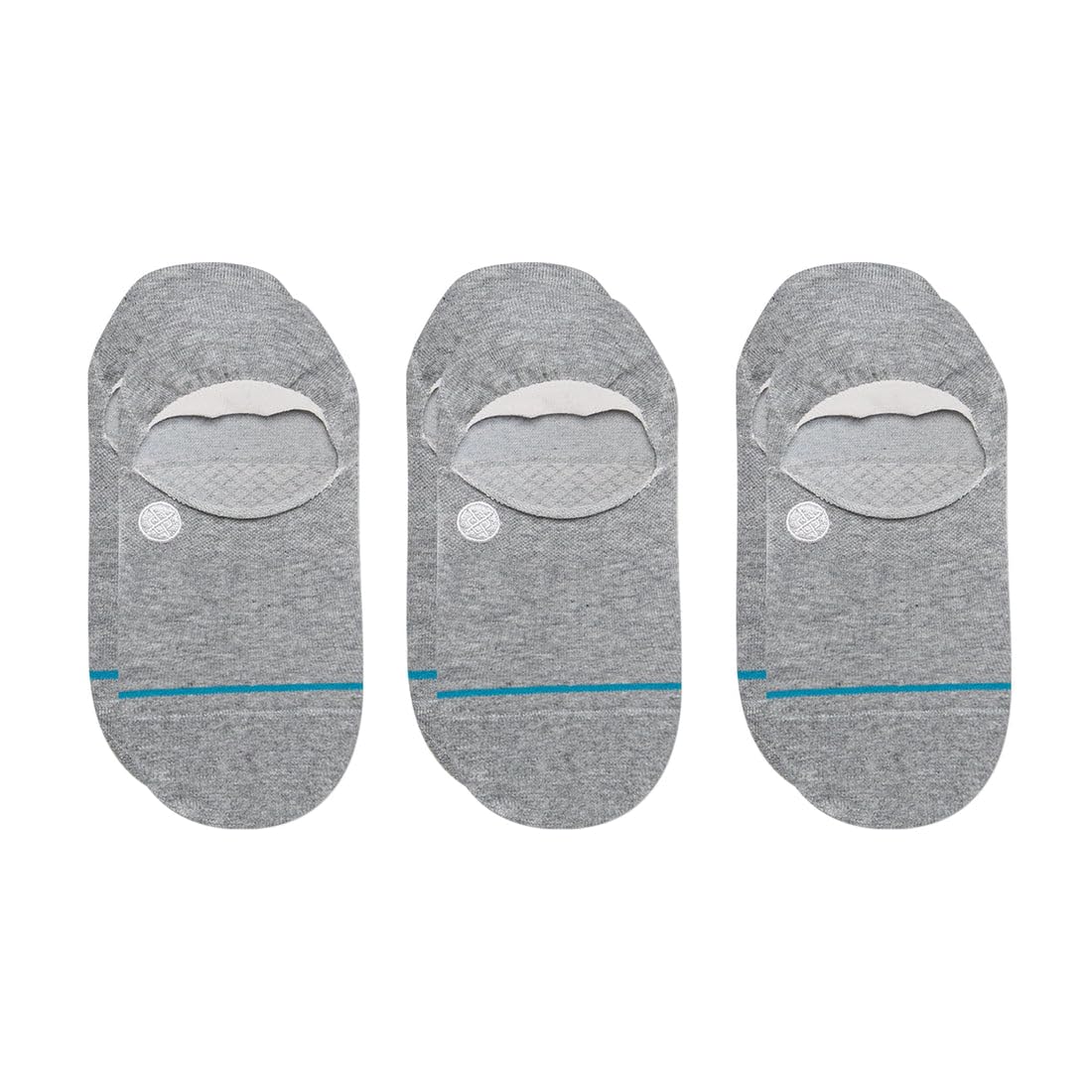 Stance Icon No Show 3-Pack Heather Grey SM (US Men's