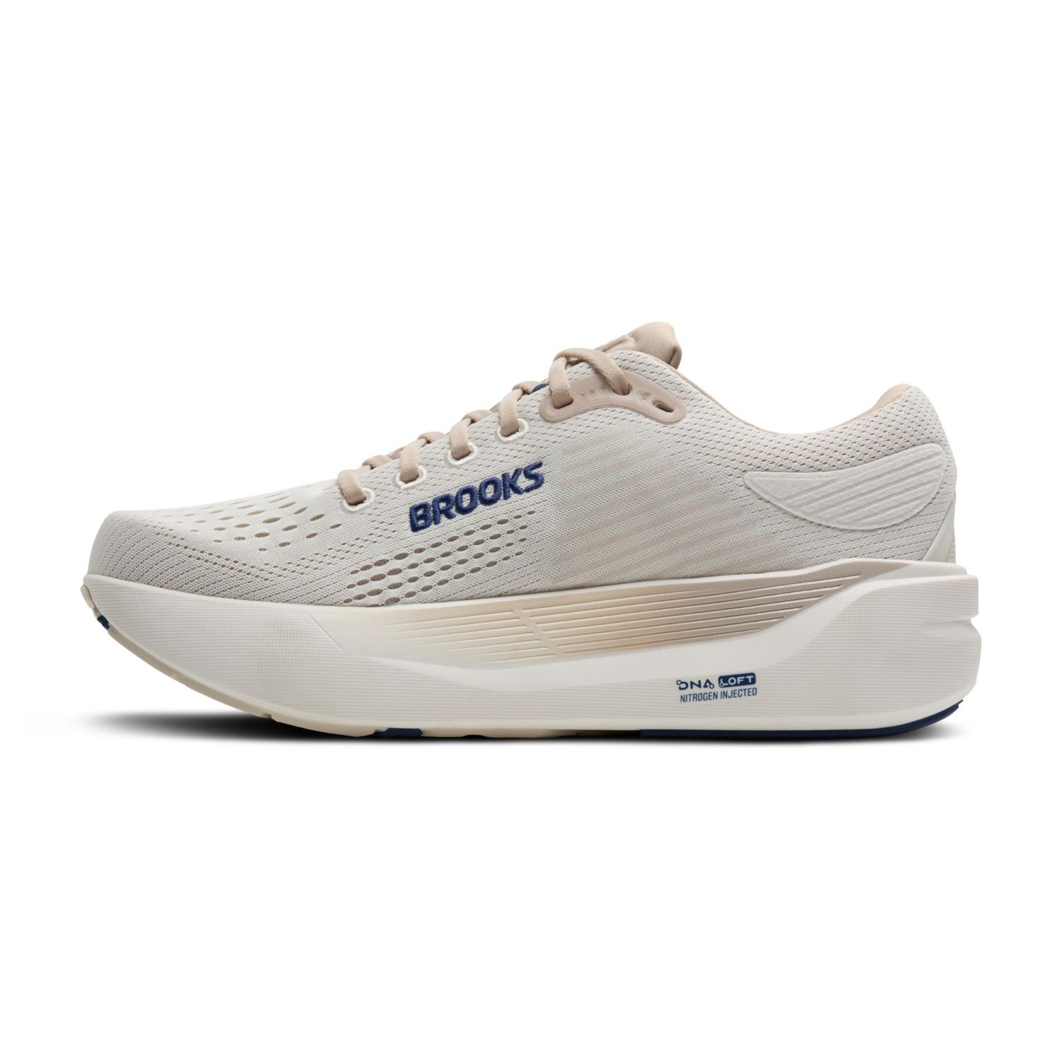 Brooks Men’s Ghost Max 3 Neutral Running & Walking Shoe - Coconut/Chateau/Navy - 10 Medium