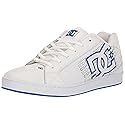 DC Shoes Men's Net Low Top Skate Shoe White/Grey/Blue - 302361-HYB