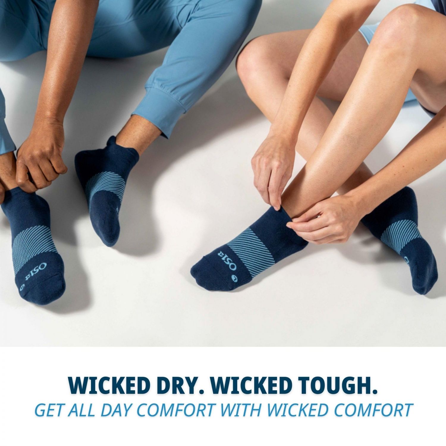 OS1st Wicked Comfort No Show Socks with light compression for maximum cushion, blister protection and breathable fabric (US, Alpha, Medium, Regular, Regular, Lilac)