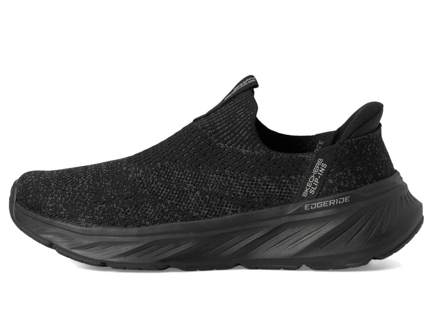 Skechers Men's Edgeride Commissioner Hands Free Slip-in Sneaker,Black/Black,8.5 Wide