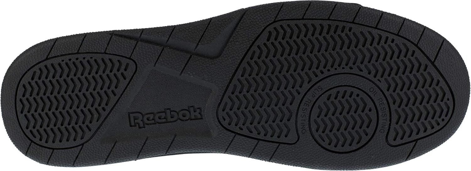Reebok Work Mens Bb4500 Slip Resistant Composite Toe Work Safety Shoes Casual - Grey (Black/Red, US Footwear Size