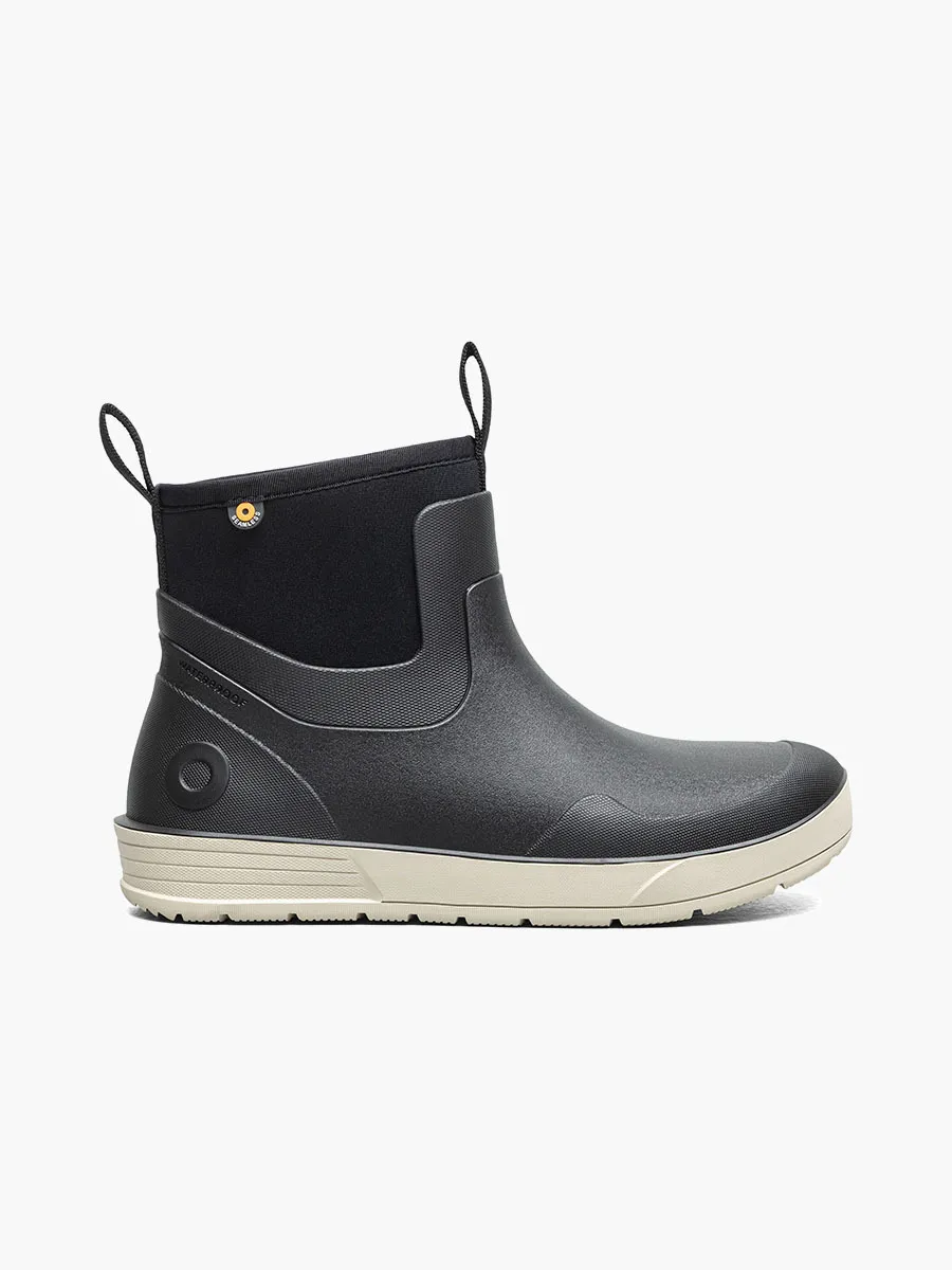 BOGS women's Rockaway Seamless Chelsea Slip-on Boot Black - 73521-001