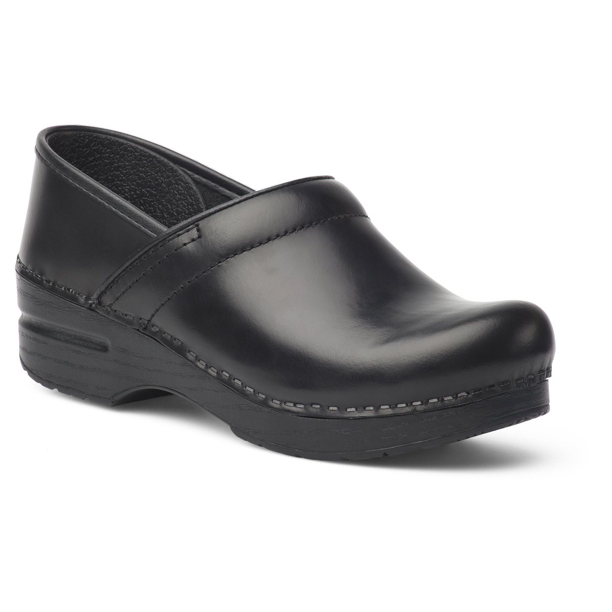 Dansko Men's Professional Clog Wide Black Cabrio Leather - 899020202-MENS