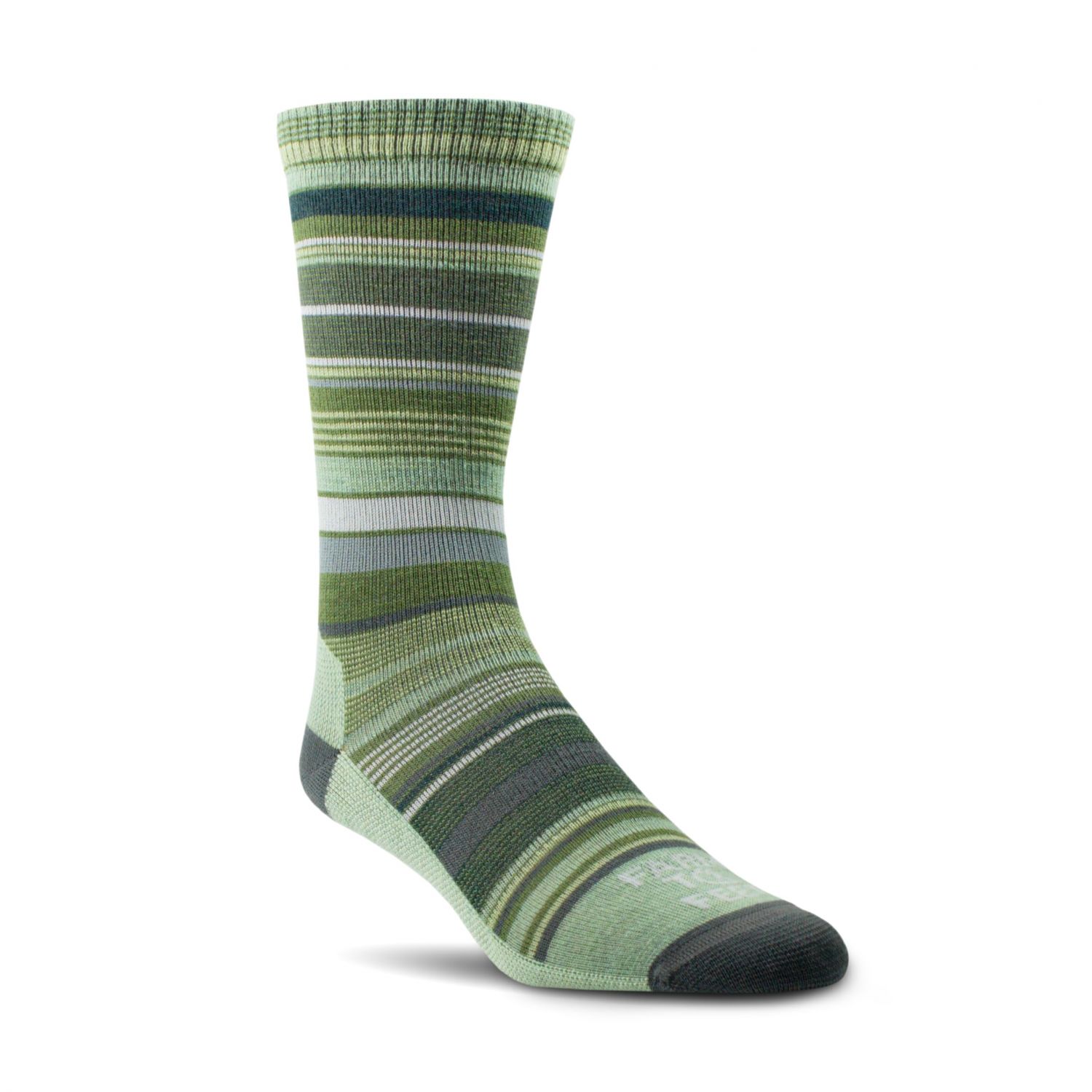 Farm to Feet Women's Ithaca No Cushion Crew Everyday Socks Loden Frost/Dark Shadow - 8982-390