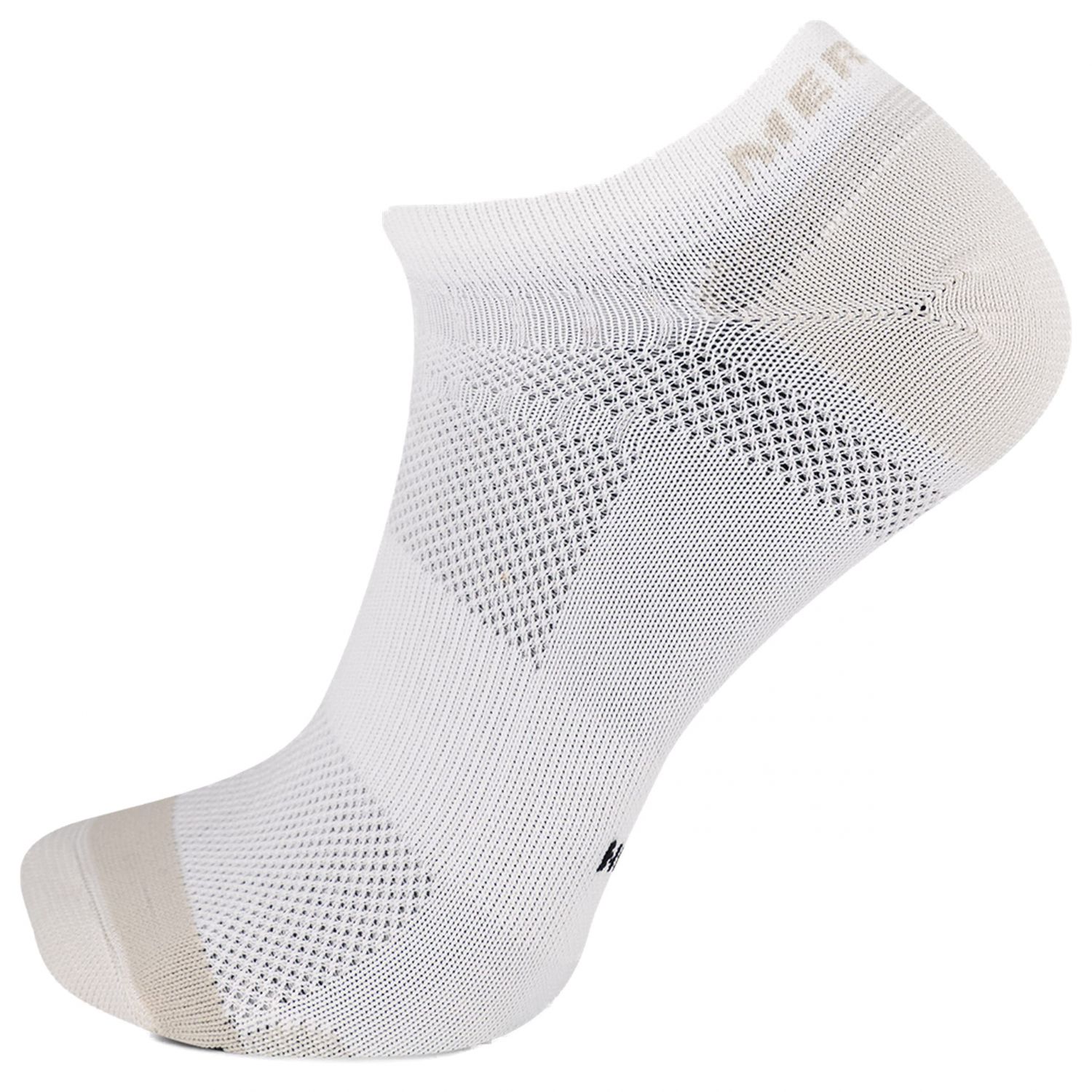 Merrell Unisex Trail Runner Lightweight No Show Socks White (1 pair) - MEA33730N1B4001-WHITE