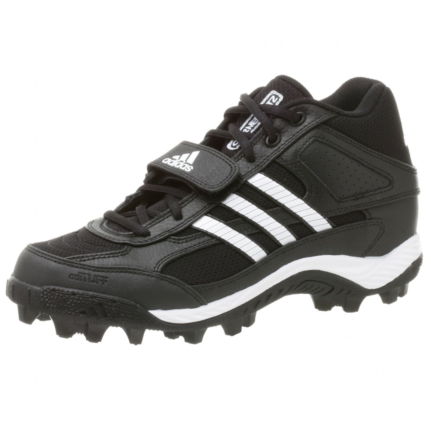 Adidas Men's Corner Blitz 7 MD Cleats Black/White/Lead - 466470