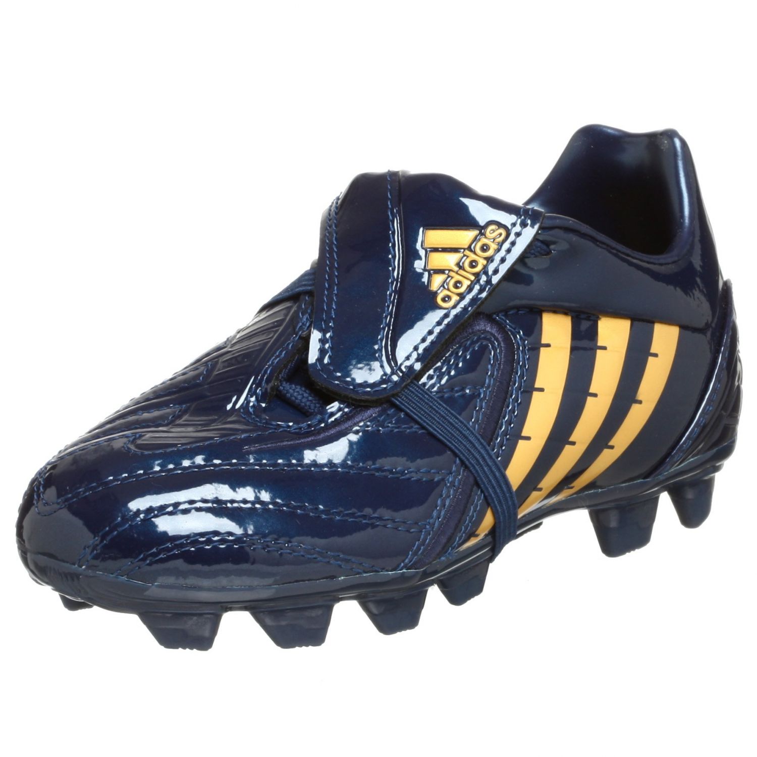 adidas Little Kid/Big Kid Absolado PS TRXFG DB Soccer Cleat,Navy/Gold/Gold,5 M US Big Kid