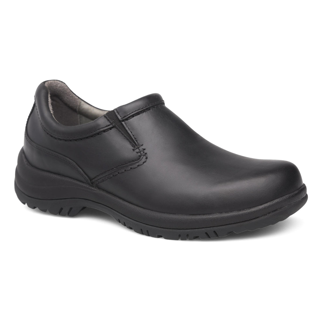 Dansko Men's Wynn Slip Resistant Shoe Black Leather - 8701020202