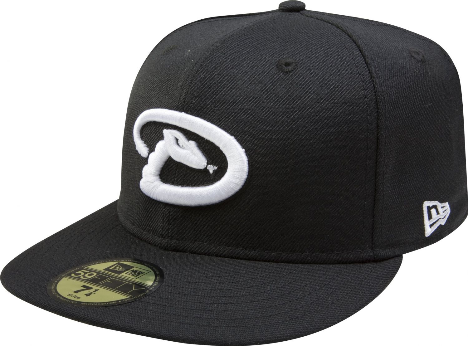 New Era MLB Black with White 59FIFTY Fitted Cap