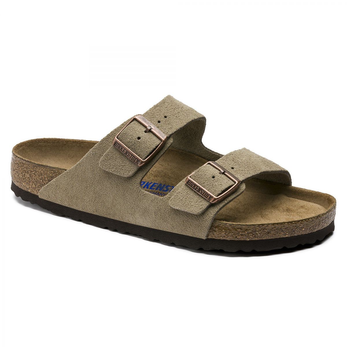 BIRKENSTOCK Unisex Arizona Soft Footbed Taupe Suede (regular width) - 0951301