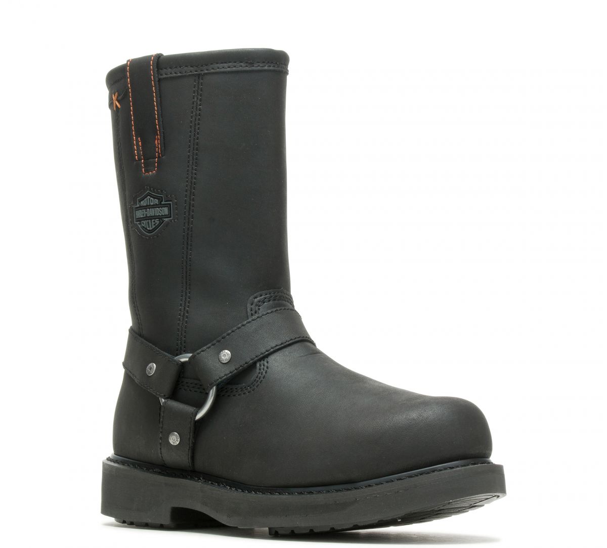 HARLEY-DAVIDSON WORK Men's 10" Bill Steel Toe Harness Work Boot Black - D95328