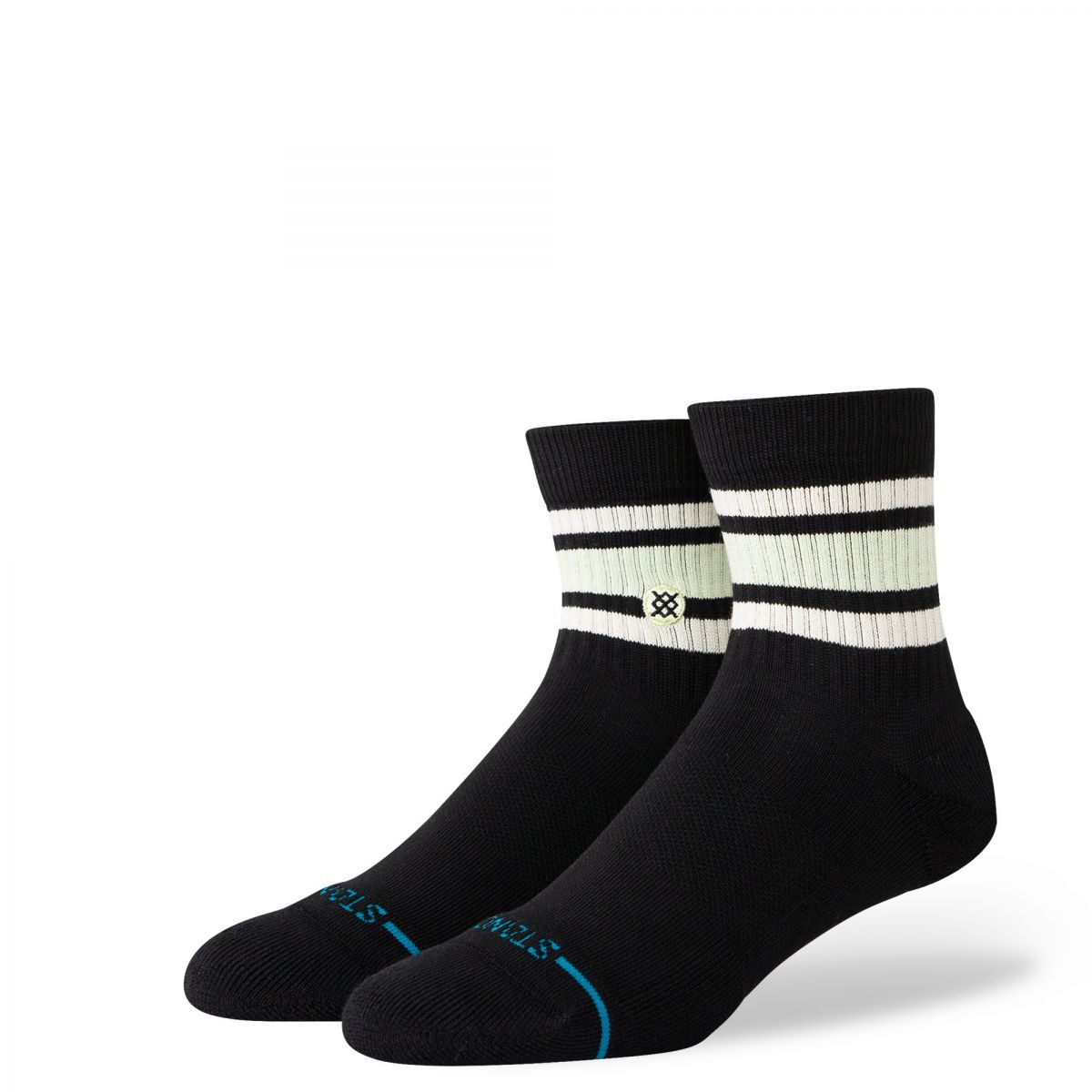 Stance Unisex Boyd Quarter Medium Cushion Socks Black - A356A23BOY-BLK