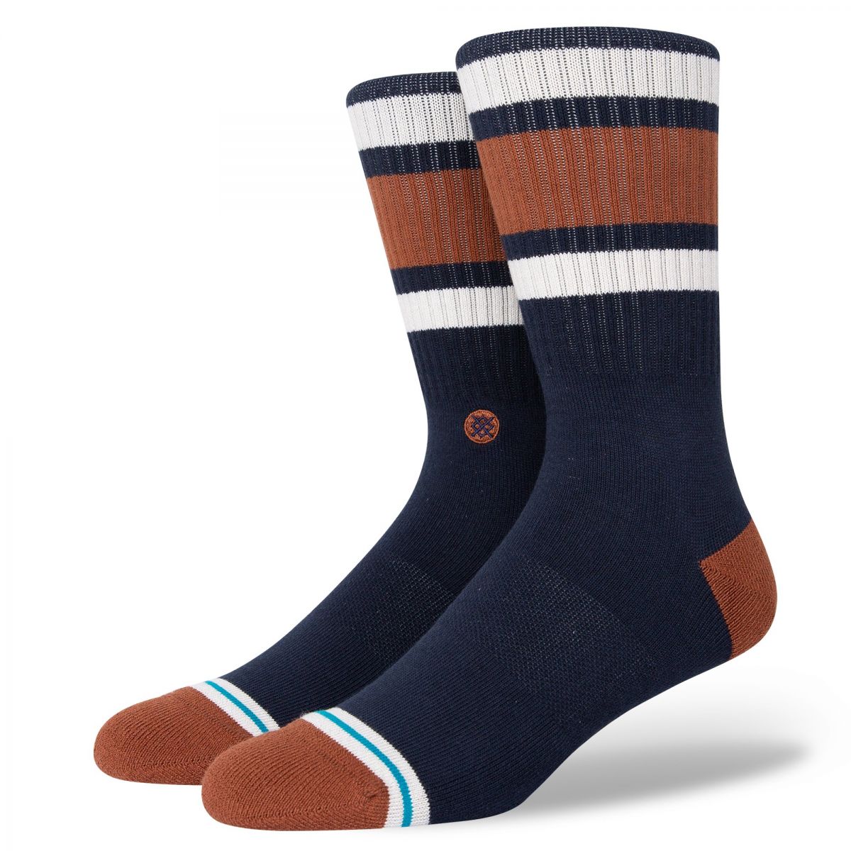 Stance Unisex Boyd Crew Medium Cushion Socks Navy - A556A20BOS-NVY