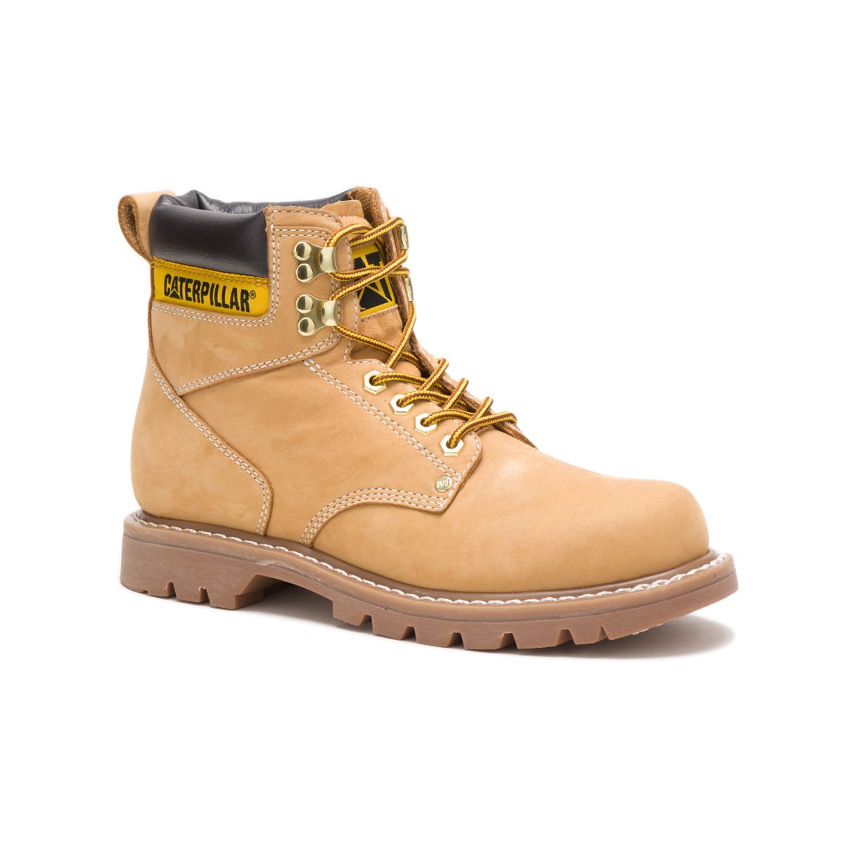 CATERPILLAR WORK Men's 6" Second Shift Soft Toe Work Boot Honey - P70042