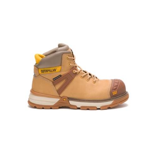 Caterpillar Excavator Superlite Waterproof Carbon Composite Toe Work Boot Honey Reset - P91196