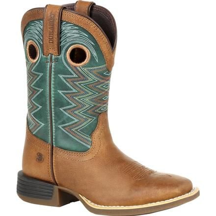 Durango Unisex Little Kids' 8" Lil' Rebel™ Pro Western Boot Wheat/Tidal Teal - DBT0224C