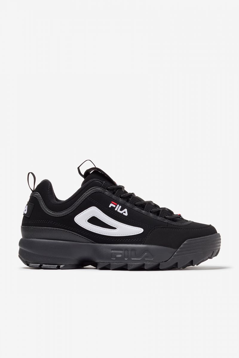 FILA Men's Disruptor 2 Sneaker Black/White/Red - FW01653-018