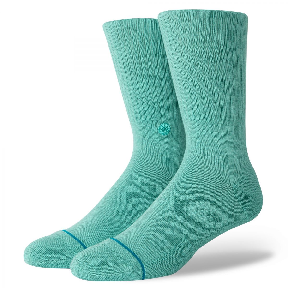 Stance Men's Icon Crew Socks Turquoise - M311D14ICO-TUR