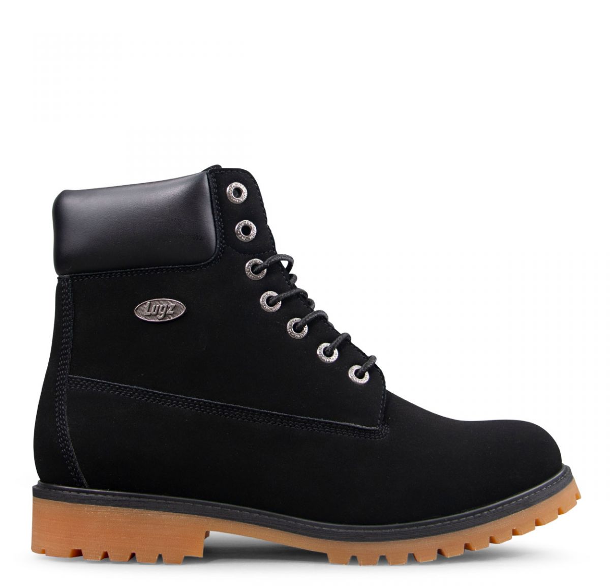 Lugz Men's 6" Convoy Boot Black/Gum - MCNVYD-002