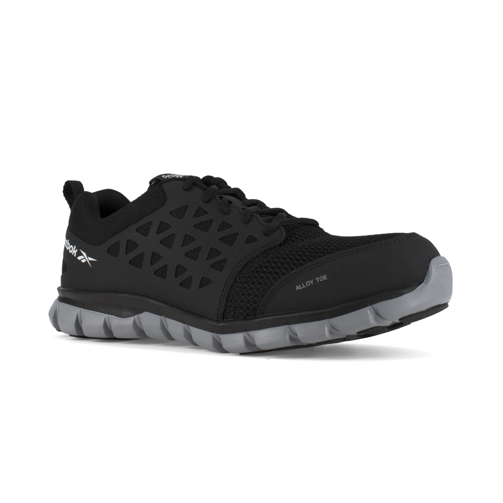 Reebok Work Women's Sublite Cushion Alloy Toe EH Athletic Work Shoe Black - RB041