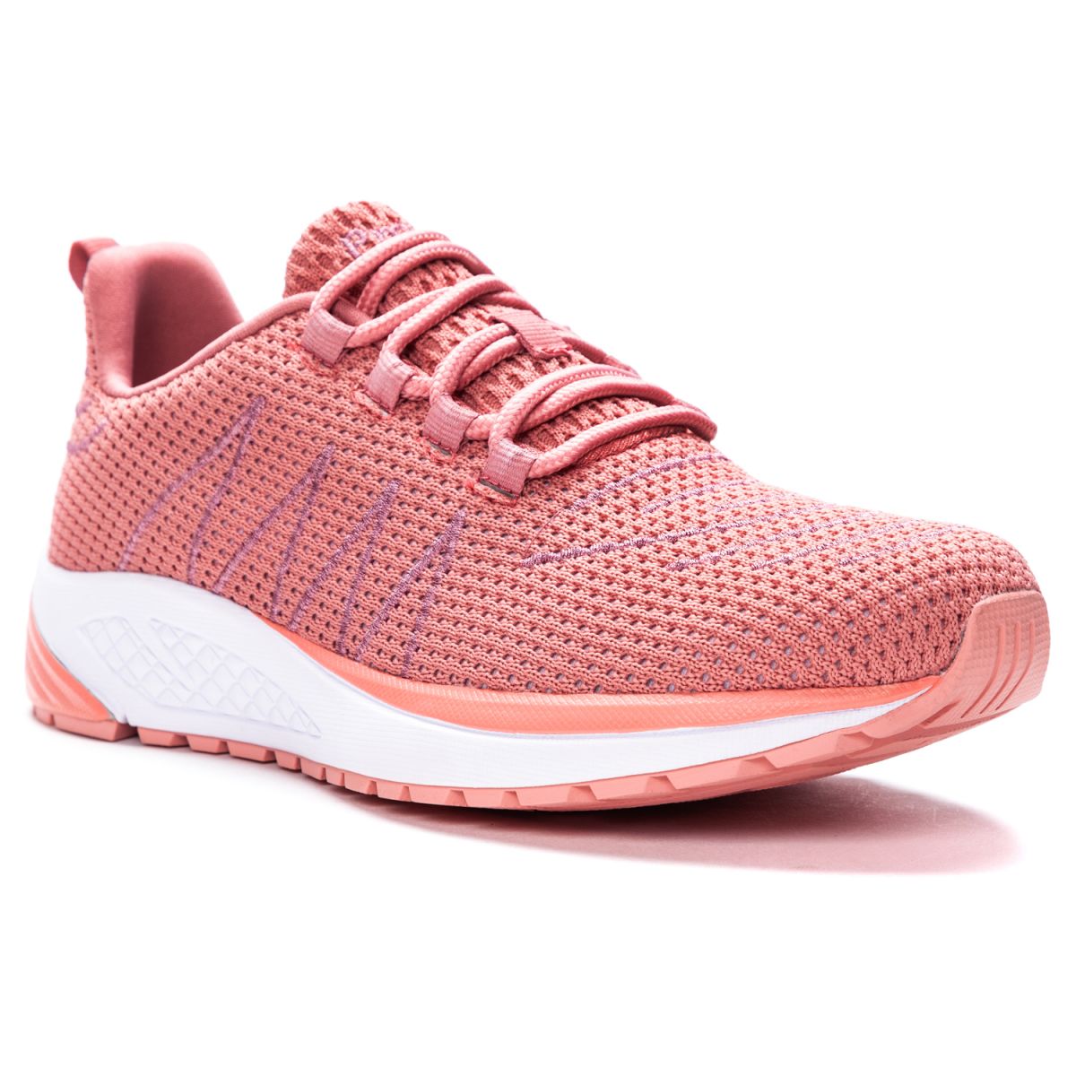 Propet Women's Tour Knit Sneaker Dark Pink Mesh - WAA112MDPI
