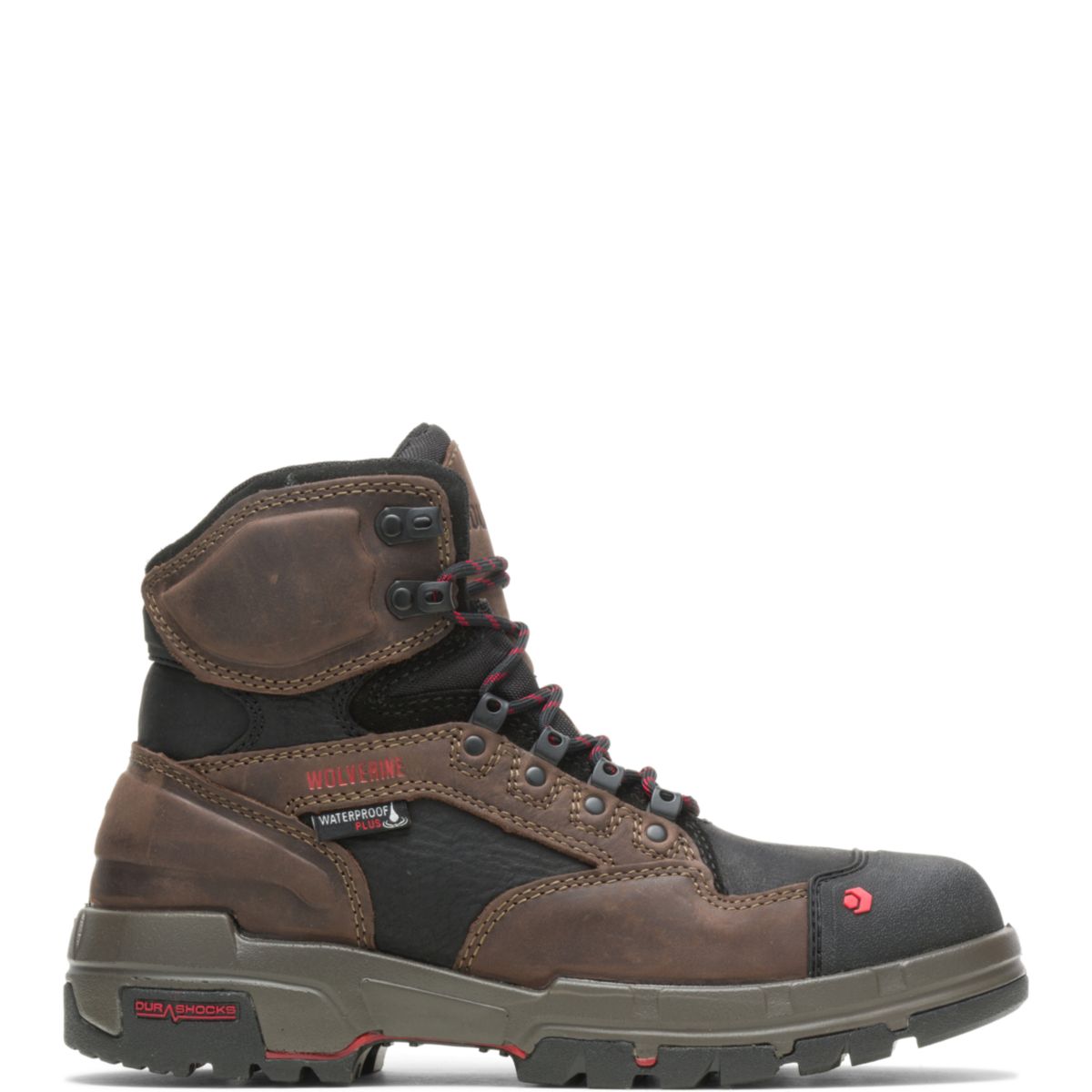 WOLVERINE Men's 6" Legend DuraShocks® CarbonMAX® Composite Toe Work Boot Dark Brown - W10612