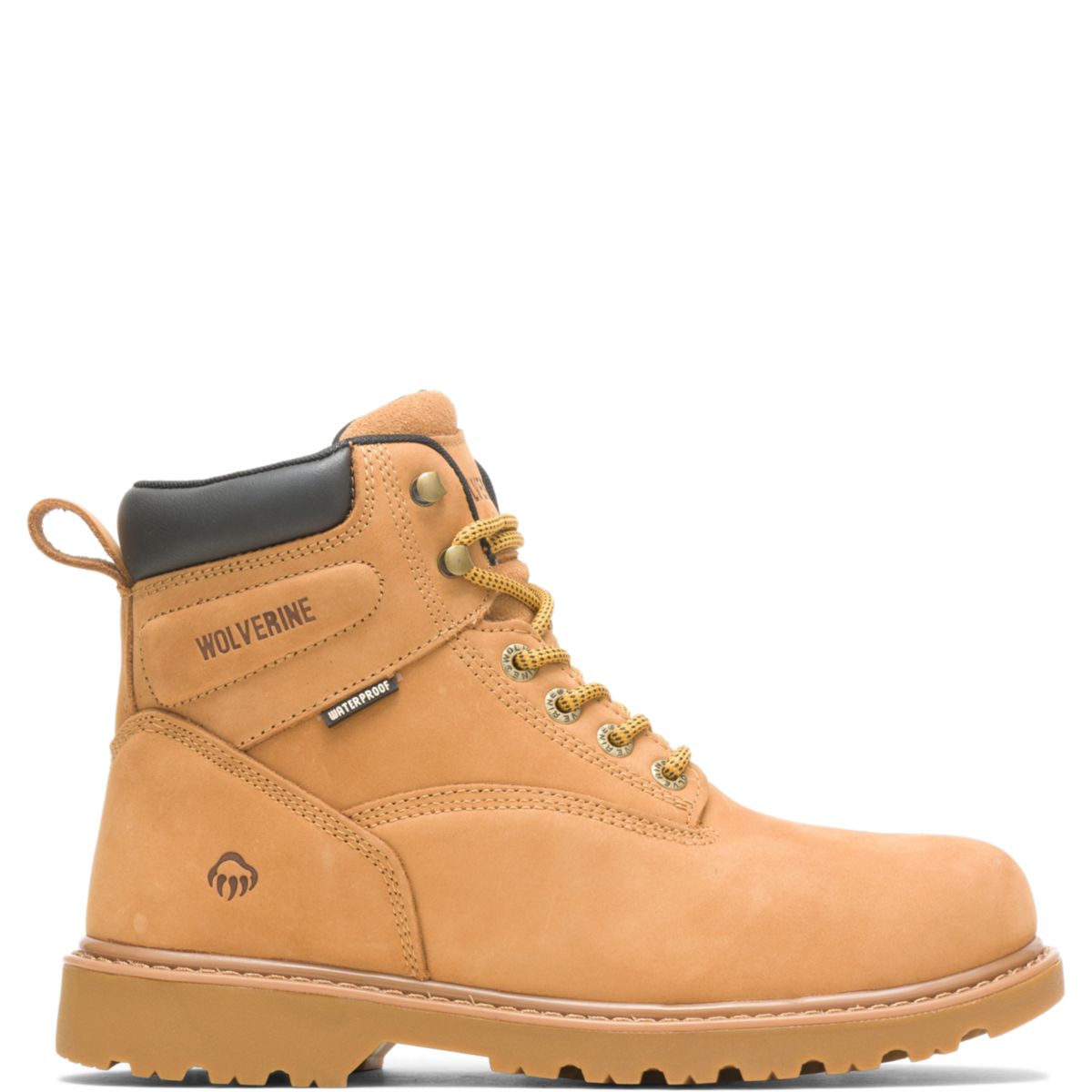 WOLVERINE Men's Floorhand 6" Waterproof Steel Toe Work Boot Wheat -W10632