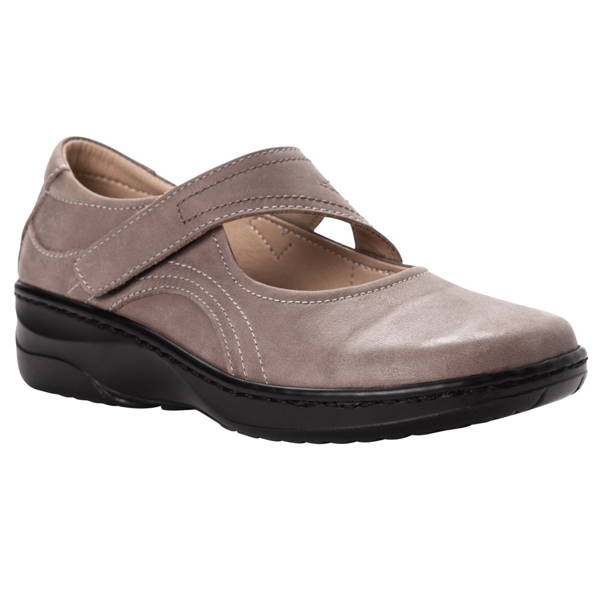 Propet Women's Golda Mary Jane Grey Leather - WCA053LGRY