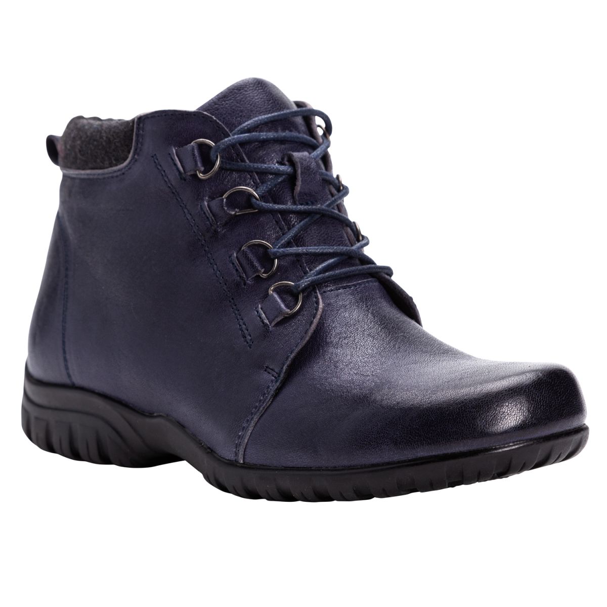 Propet Women's Delaney Ankle Boot Navy Leather - WFV002LNVY