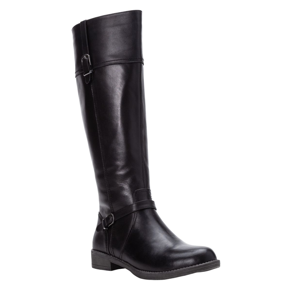 Propet Women's Tasha Tall Boot Black Leather - WFX095LBLK
