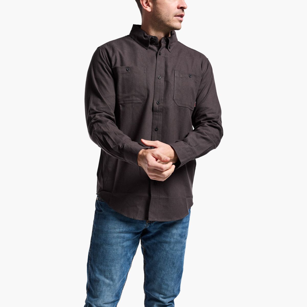 Rocky Men's Worksmart Button Down Work Shirt Colbalt - WW00065