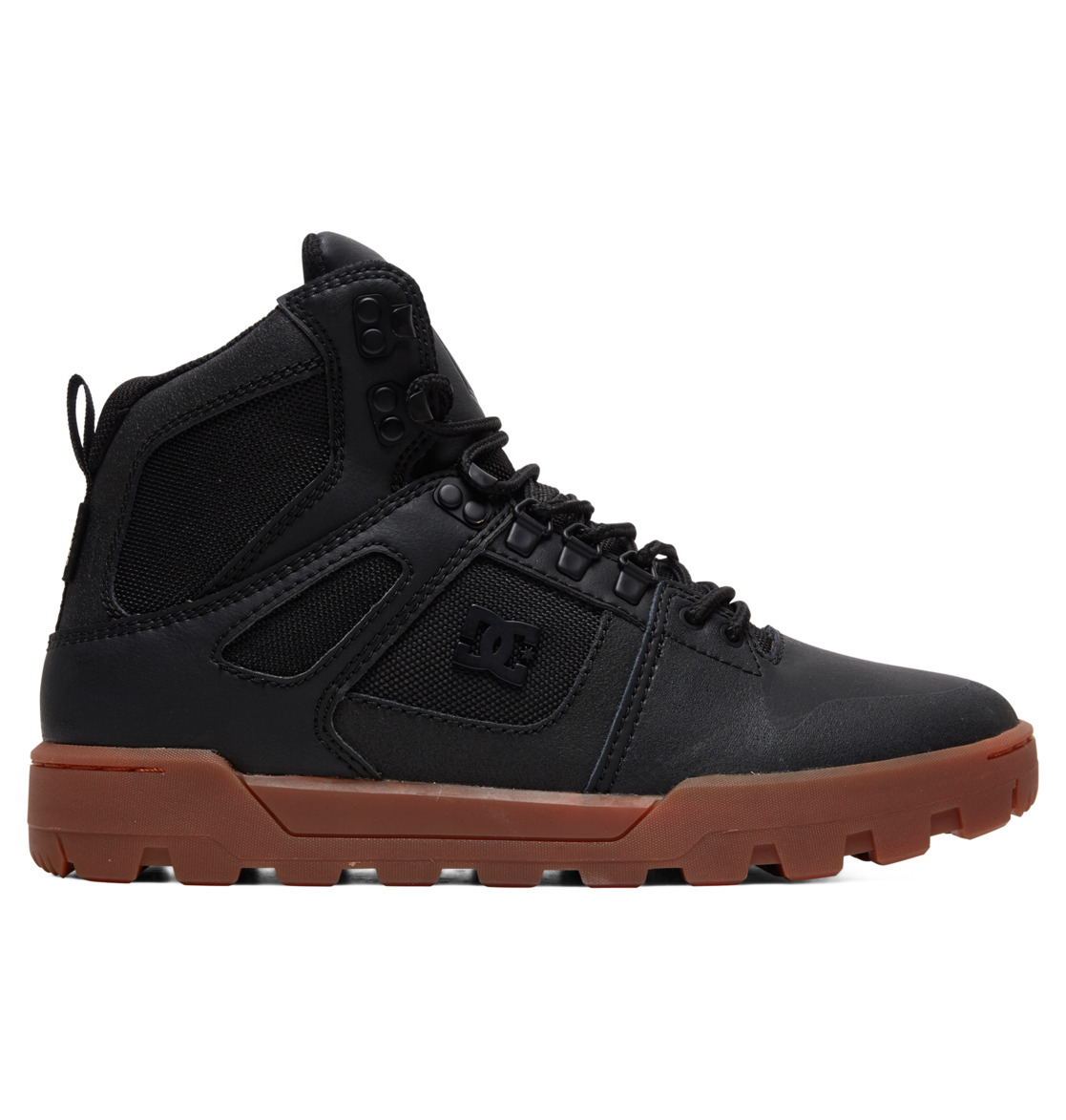DC Shoes Men's Pure High-Top Winter Shoes Black/Gum - ADYB100018-BGM