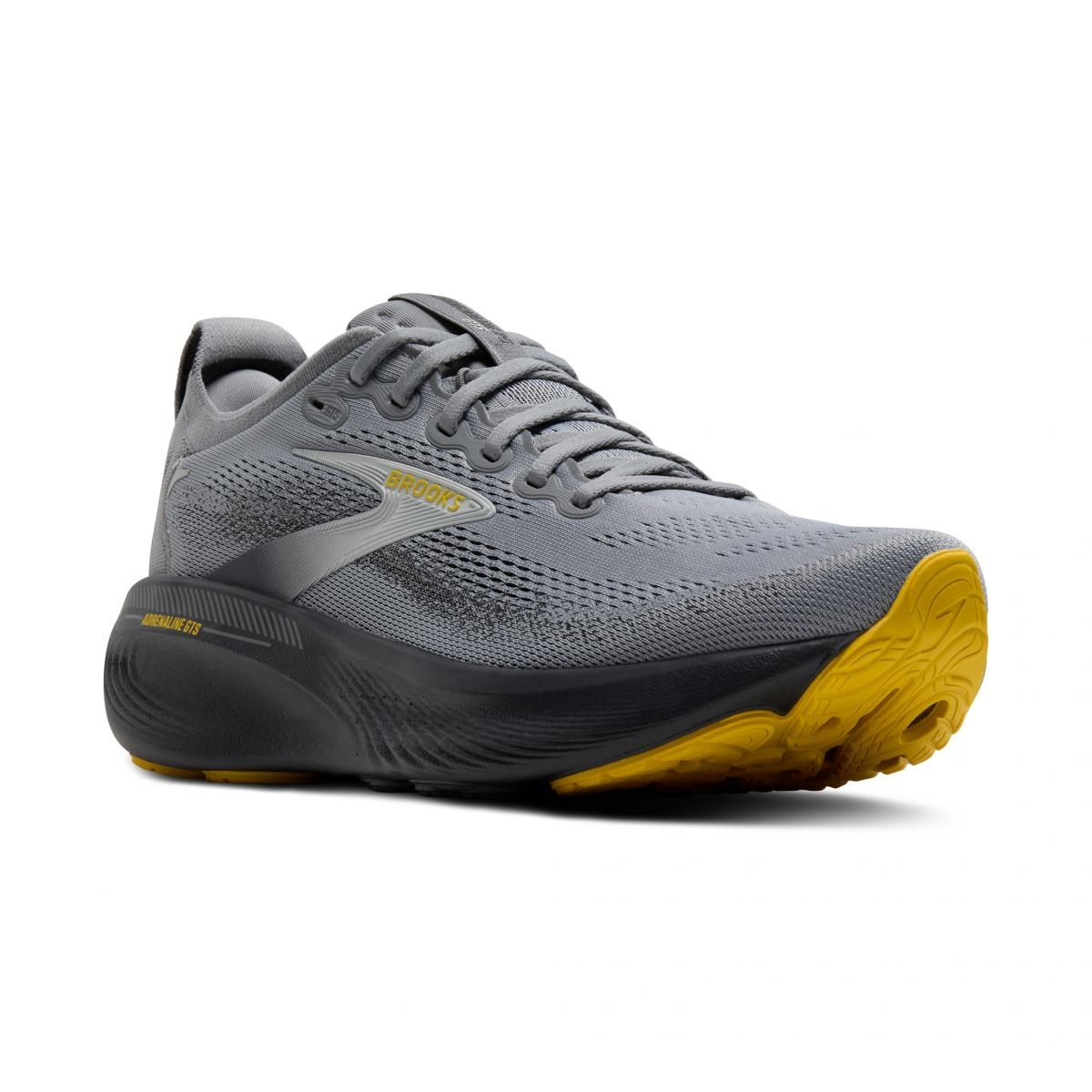 Brooks Men’s Adrenaline GTS 25 Supportive Running & Walking Shoe Primer Grey/Ebony/Jasmin - 110454-044