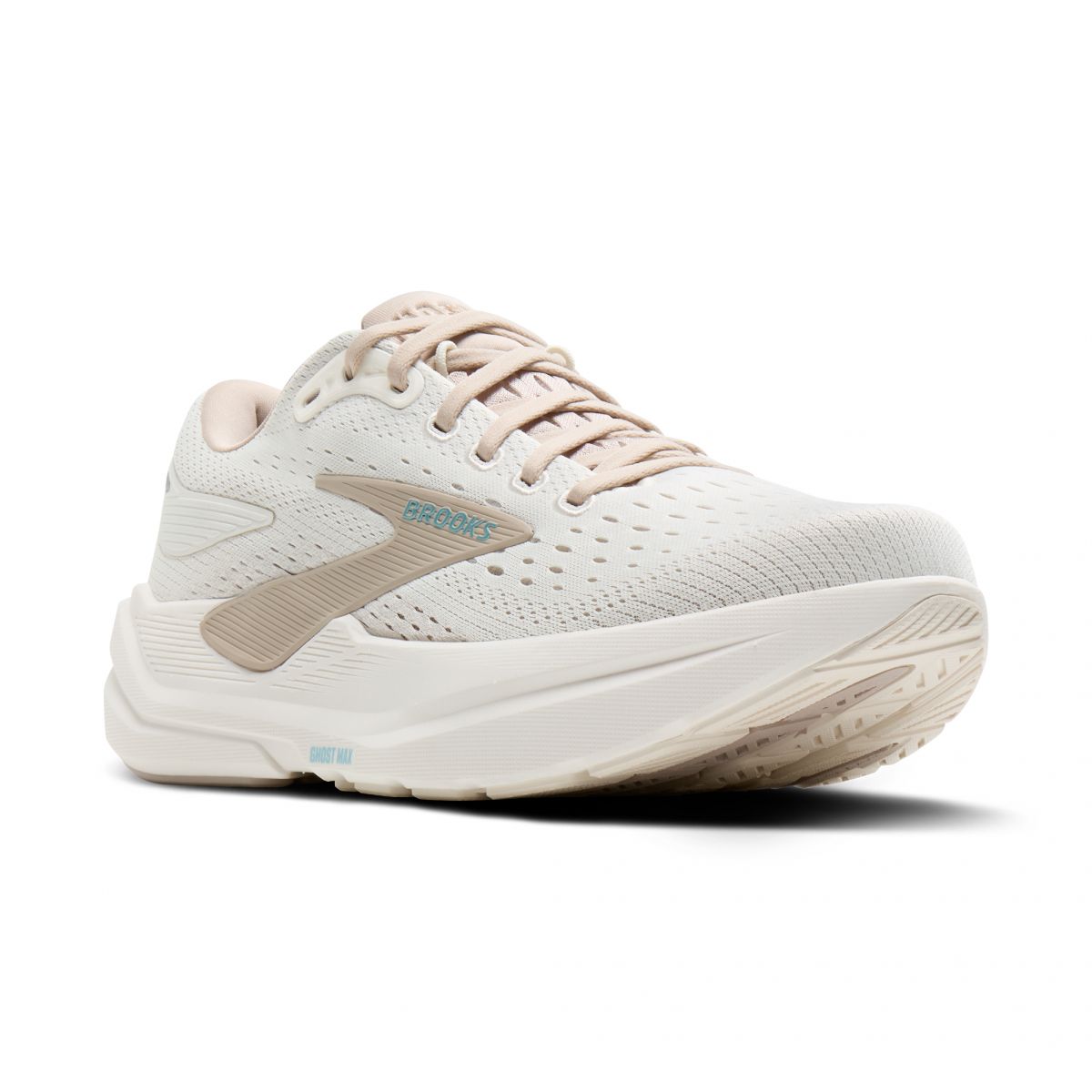 Brooks Women’s Ghost Max 3 Running Shoe - Coconut/Chateau Grey/Blue - 120457-181
