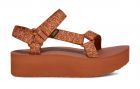 Teva Women's Flatform Universal Sandal Crafted Floral Vintage Brown - 1008844-CRFT