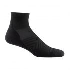 Darn Tough Men's Run Quarter Ultra-Lightweight with Cushion Sock  Black - 1040-BLACK