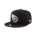 New Era Adult Men NFL Black with White 59FIFTY