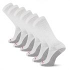 Wolverine Men's Cotton Comfort Steel Toe Crew Work Socks White (6 pairs) - WWM40005C6B2001-WHITE