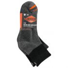Merrell Unisex Adults Mens And Women's Quarter Socks - 3 Pair Pack Half Cushion Comfort Arch Support Band Merino Wool Work Midweight Crew, Charcoal Assorted, Medium-Large US