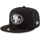 NFL San Francisco 49ers Men's 59Fifty Fitted Cap, 7.375, Black