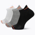 Merrell Unisex Cushioned Cotton No Show Tab Socks Black Assorted (3 pairs) - MEA33566T3B2001-BAS01
