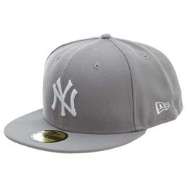  New Era Men's Hat New York Yankees MLB Basic Gray Fitted Cap  11591125 (7) : Sports & Outdoors