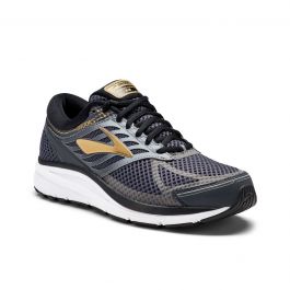 シューズ BROOKS Brooks Men's Addiction 13 Running Shoe Black/Ebony/Metallic Gold