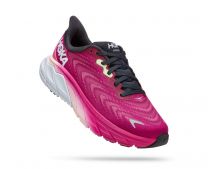 HOKA Women's Arahi 6 Festival Fuchsia/Ibis Rose - 1123195-FFIR